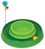 Catit Katzen-Spielschiene 3in1 mit Gras und Spielzeug gr&uuml;n