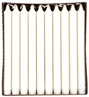 PAPSTAR Tafelkerze Kronkerzen &Oslash; 2,2 cm, 24 cm weiss aus 100 % Stearin 30 Stk