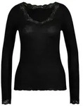 CALIDA Unterziehshirt Richesse Lace Damen (1-St) aus Wolle-Seide, Feinripp,