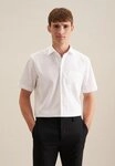 seidensticker Businesshemd Schwarze Rose Comfort 1/2 Kentkragen Uni