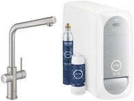 Grohe K&uuml;chenarmatur Blue Home Starterkit Sp&uuml;ltischarmatur mit L-Auslauf