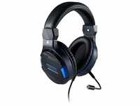 BigBen PS4 Stereo-Gaming-Headset schwarz/blau Gaming-Headset