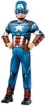 Rubie&acute;s Kost&uuml;m Captain America-Kost&uuml;m f&uuml;r Kinder Karneval blau-rot-weiss