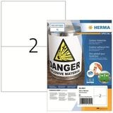 HERMA Etikett HERMA Etik. A4 Outdoor Klebefolie wei&szlig; 210x148 mm 80 St.