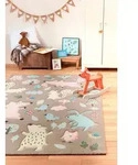 Sigikid Kinderteppich Forest, rechteckig, H&ouml;he: 13 mm, Wald Tiere Design, Kurzflor