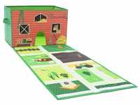 Kinderteppich PLAY & STORE Bauernhof - Aufbewahrung und Spielteppich in einem,