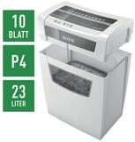 LEITZ Aktenvernichter Home Office P4, Partikelschnitt 4x28 mm, bis 10 Blatt, 23...