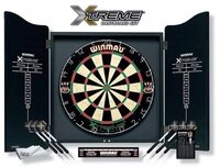 Winmau Dartscheibe Dartboard/Cabinet-Set Xtreme inkl. Zub., (Spar-Set, mit Dartboard