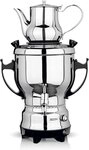 BEEM Samowar BEEM TEA-CLASSIC Samowar 3L Edelstahl Schwarz, mit 1 L Teekanne
