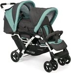 CHIC4BABY Geschwisterwagen Duo, mit feststellbaren Doppelschwenk-Vorderr&auml;dern