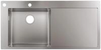 hansgrohe K&uuml;chensp&uuml;le S71, Einbausp&uuml;le S718-F450 mit Abtropffl&auml;che rechts -