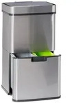 relaxdays M&uuml;lleimer M&uuml;lltrennsystem 3-fach mit Sensor
