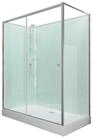 Schulte Komplettdusche Ibiza, BxT: 80x120 cm, Sicherheitsglas, Komplett Set mit