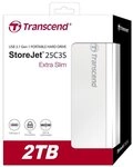 Transcend SSD-Festplatte, USB HDD 2,5" 2000GB Transcend Storejet 25C3S