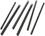 GBC Bindeger&auml;t, Plastikbinder&uuml;cken &Oslash; 12 mm, 21 Ringe, DIN A4, 95 Blatt schwarz &Oslash;