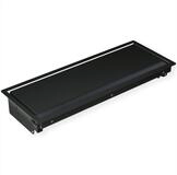 Bachmann CONI Einbaurahmen large Einbau-Tischsteckdosenleiste, 911.003 schwarz