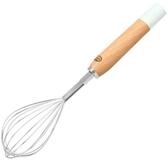 Dr. Oetker K&uuml;chenhelfer Schneebesen Retro mit Holzgriff Silber 27cm