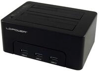 LC-Power LC-DOCK-U3-HUB HDD docking station Netzwerk-Switch