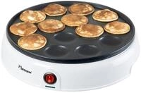 bestron Poffertjes-Maker APFM700, 800 W, 14 Mini-Pfannkuchen mit Antihaftbeschichtung