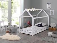 Vipack Kinderbett Cabane, Kiefer massiv, Made in Europe, inklusive Rolllattenrost
