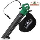 Gardebruk Laubsauger, Elektro 3in1 3000W Schultergurt und Rollen Fangsack 45L