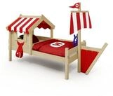 Wickey Kinderbett CrAzY Finny Abenteuerbett mit Schiffsanbau aus Massivholz (Set,