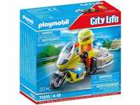 Playmobil® Konstruktions-Spielset Notarzt-Motorrad mit Blinklicht (71205), City