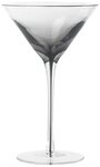 Broste Copenhagen Cocktailglas Smoke Martiniglas grey 18,9cm, Mundgeblasenes Glas,