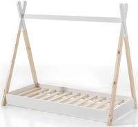 Vipack Kinderbett Tipi, mit Querstange in Zelt-Optik, Kiefer massiv (inkl.