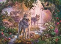 Ravensburger Puzzle Ravensburger 15185 Wolfsfamilie im Sommer 1000 Teile...
