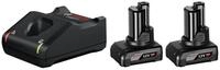 Bosch Professional Starter Set mit 2x GBA 12 V 6,0 Ah Akku + GAL 12V-40...