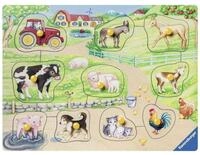 Ravensburger Puzzle Morgen auf dem Bauernhof Holzpuzzle, Puzzleteile