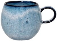 Bloomingville Tasse Sandrine, blau 275ml Keramik Kaffeetasse Teetasse d&auml;nisches