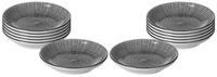 Ritzenhoff & Breker Dipschale Takeo Stripes Dipschalen &oslash; 10 cm 12er Set, Porzellan,