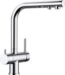 Blanco K&uuml;chenarmatur FONTAS II 3-in-1-Armatur f&uuml;r Kalt- und Warmwasser sowie...