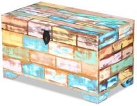 vidaXL Truhe Altholz bunt Truhe Aufbewahrungsbox Schatzkiste Holzkiste mit...