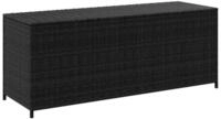 vidaXL Gartenbox Garden-Auflagenbox Schwarz 150x50x60 cm Poly Rattan