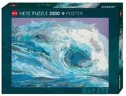 HEYE Puzzle Map Wave, 2000 Puzzleteile