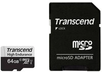 Transcend microSDXC-Karte TS64GUSD350V Speicherkarte (inkl. SD-Adapter)