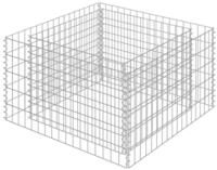 vidaXL Hochbeet Gabionen-Hochbeet Verzinkter Stahl 90&times;90&times;50 cm (1 St)