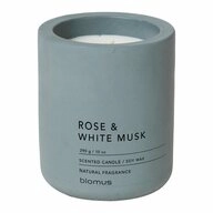 blomus Duftkerze FRAGA L Rose & White Musk Flintstone