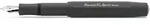 Kaweco F&uuml;llfederhalter Kaweco AL Sport F&uuml;llhalter Schwarz, Medium Stahl blank