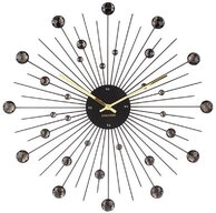 Karlsson Uhr Wanduhr Wall Sunburst Crystal Schwarz (50cm)