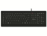 Mediarange MEDIARANGE USB-Tastatur MROS101, flache Tasten Tastatur