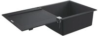 Grohe Granitsp&uuml;le K500 60-C 100/50 1.0 rev, granit schwarz, 0/0 cm