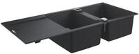 Grohe Granitsp&uuml;le K500 Kompositk&uuml;chensp&uuml;le, reversibel, granit schwarz...