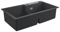 Grohe Granitsp&uuml;le K500 90-C 86/50 2.0, granit schwarz, 0/0 cm