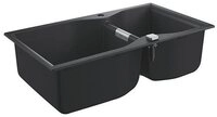 Grohe Granitsp&uuml;le K700 100-C 90/50 2.0 rev, granit schwarz, 0/0 cm