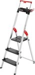 Hailo Stehleiter L100 TopLine, Alu-Sicherheits-Stehleiter 3 Stufen