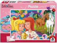 Schmidt Spiele Puzzle Bibi & Tina Pferdeglück 100 Teile 36x24 cm, mit Slap...